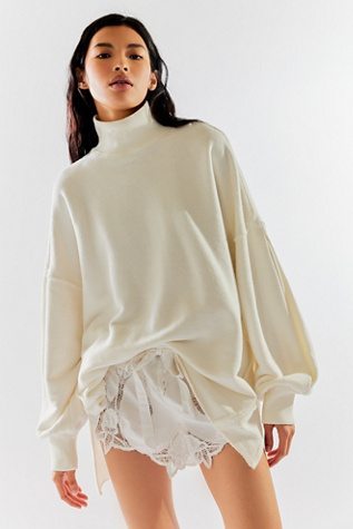 We The Free Wonderful Pullover at Free People in Coconut Milk, Size: XS