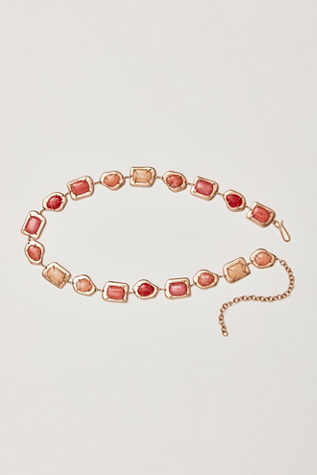 Summer Solstice Stone Belt by Free People in Gold