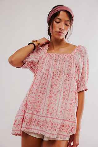 Vintage Lover Blouse at Free People in Tulip Combo, Size: XS