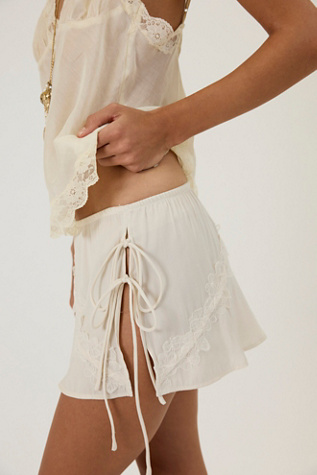 Soft Flutter Half Slip by Intimately at Free People in White, Size: L
