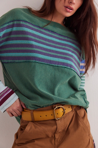 We The Free Birch Belt At Free People In Ochre, Size: S/M