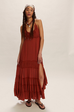 Burst Of Bliss Maxi By free-est At Free People In Bronzer, Size: XS