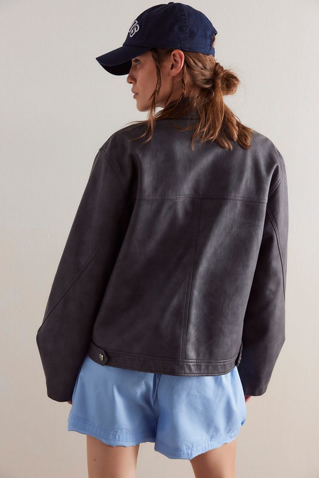 Blair Vegan Leather Jacket #7