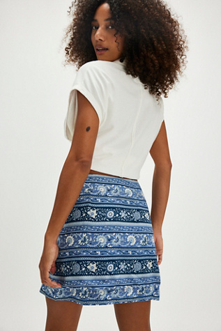 Spell Sunshine Bandit Wrap Mini Skirt