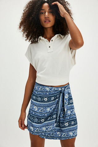 Spell Sunshine Bandit Wrap Mini Skirt