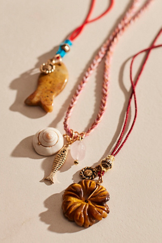 Odele Pendant Necklace at Free People in Hibiscus