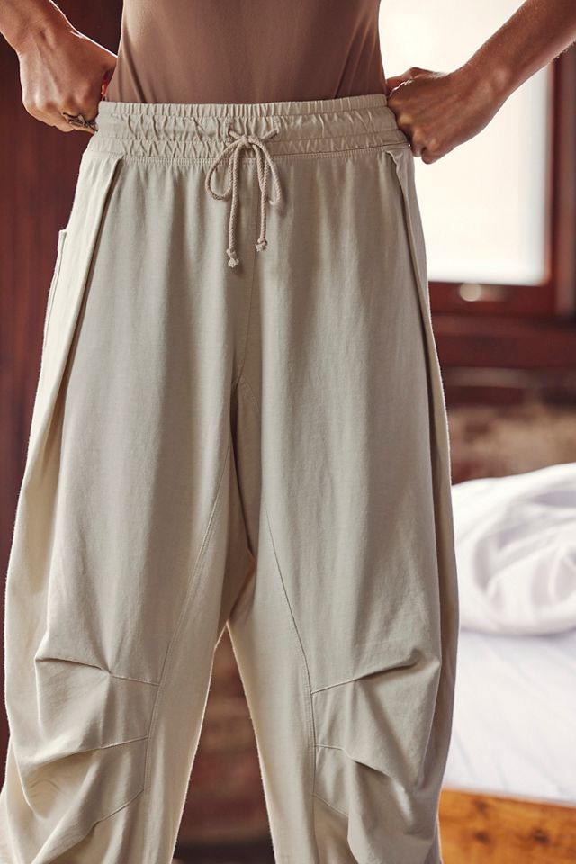 Pantalon De Détente Taille Haute Femme - Yoga Confortable Avec Poche - Cordon De Serrage - Tissu Extensible