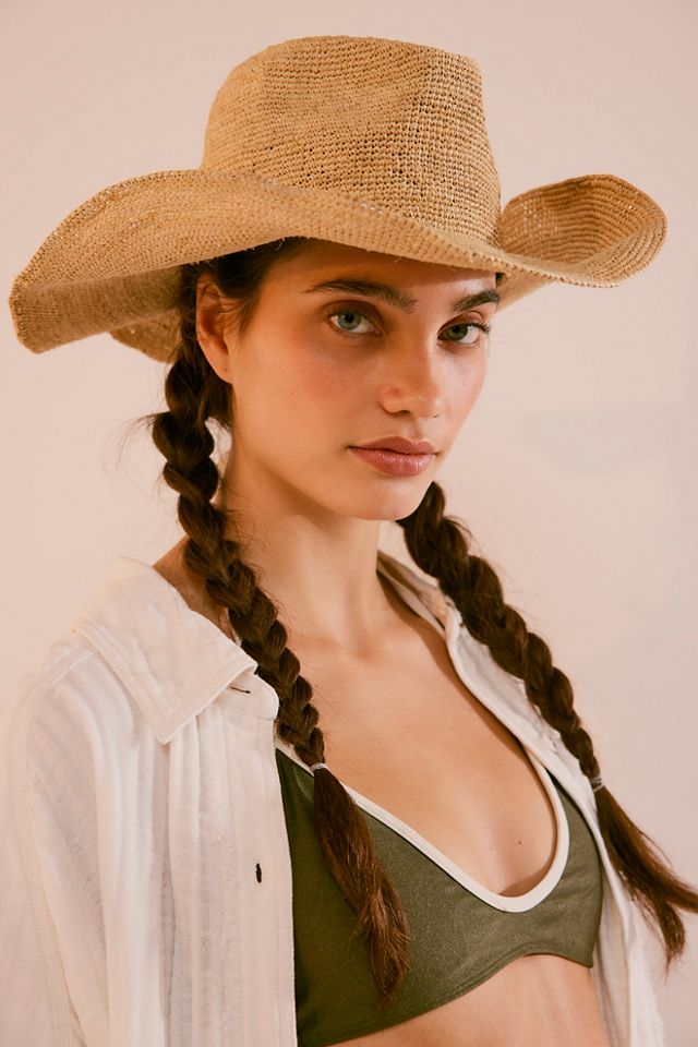 Raffia Crochet Hat | Casablanca Paris