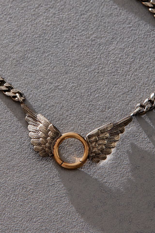 Acanthus Winged Charm Necklace #1
