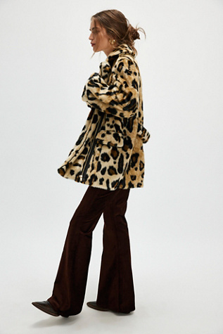 Bella Coat Jacket at Free People in Leopard, Size: XS