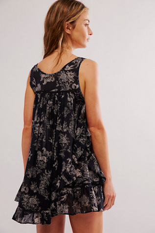 Break Of Day Nightie by Intimately at Free People in Black Combo, Size: Small