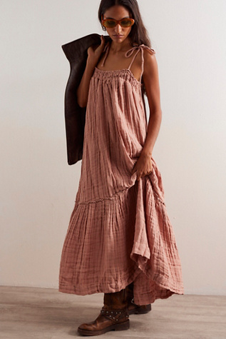 Into The Blue Linen Maxi Dress | Free People