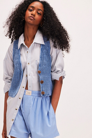 Close To Me Vest Jacket at Free People in Dutch Blue, Size: XS