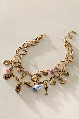 Maxamillion Charm Necklace at Free People in Nautical Theme