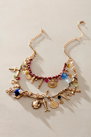 Maxamillion Charm Necklace At Free People In Knees