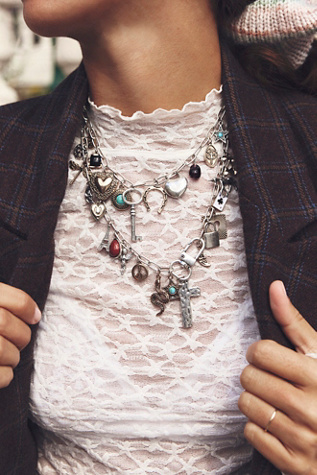 Maxamillion Charm Necklace at Free People in Saddle Up