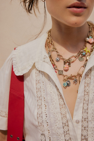 Maxamillion Charm Necklace at Free People in Eyes For You