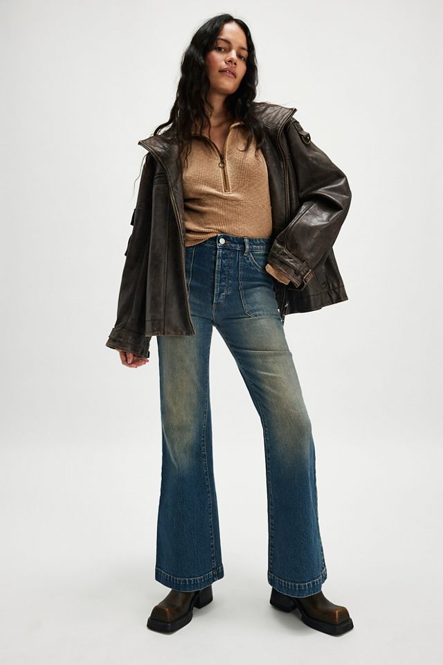Rolla's East Coast Patch Pocket Flare Jeans #3