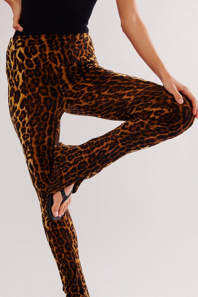 Norma Kamali Leopard Spat Leggings #2