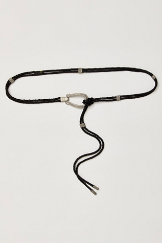 Lasso Wrap Belt at Free People in Black