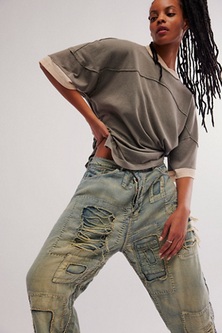 Magnolia Pearl Denim Trousers at Free People in Washed