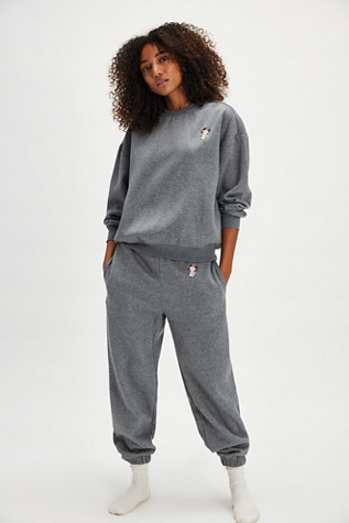 For Love & Lemons Julie Sweatpants At Free People In Grey, Size: XS