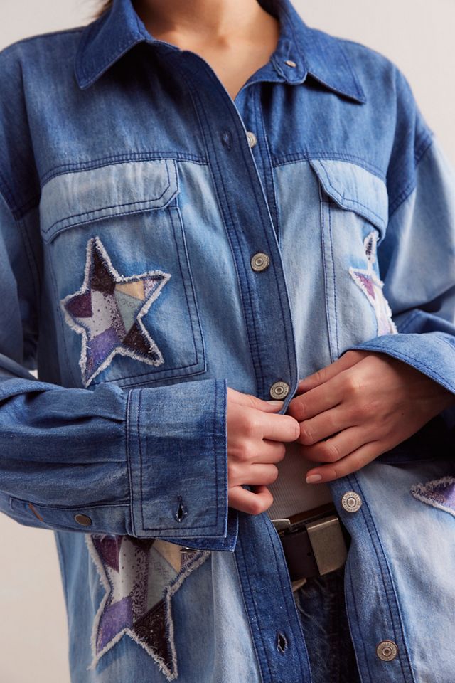 We The Free To The Stars Denim Top | Free People