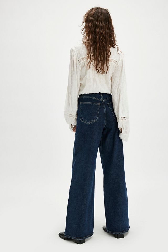 AGOLDE Dame High Rise Wide-Leg Jeans #1