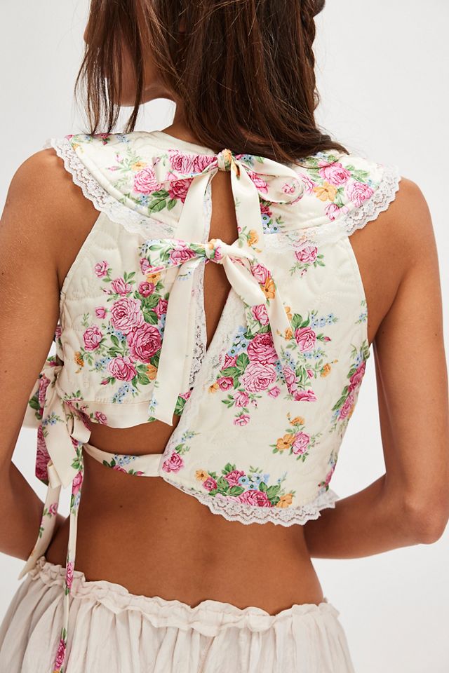 For Love & Lemons Amandine Crop Top #1