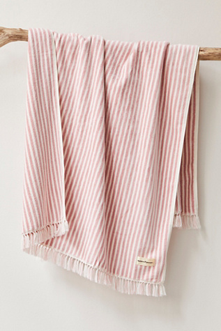 Business & Pleasure Co. Striped Beach Towel at Free People in Pink Stripe