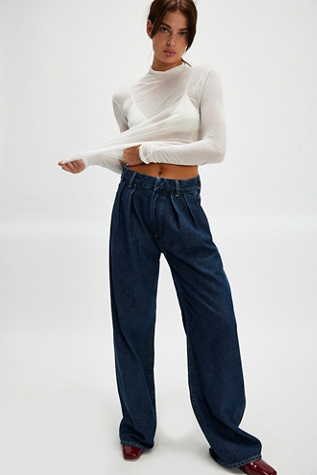 Citizens of Humanity Petra Pleated Denim Trousers