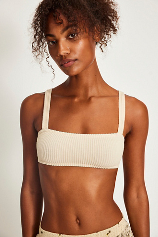 Ribbon Knit Square Bralette