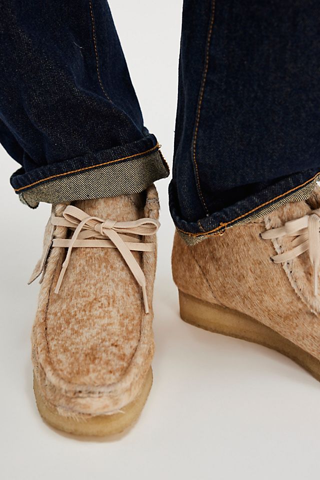 Clarks Wallabee Hair-On Boots | Free People Clarks Wallabee Hair-On Boots | Free People