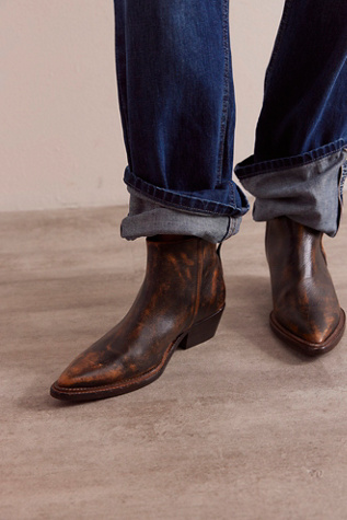 We The Free Atwater Pointed Boots at Free People in Brown, Size: US 9