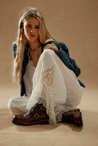 We The Free Shiloh Work Boots at Free People in Brown, Size: US 7