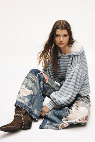 Bottines à Chaîne Aiden We The Free en Uniform Suede, pour femme taille: US 8.5 chez Free People