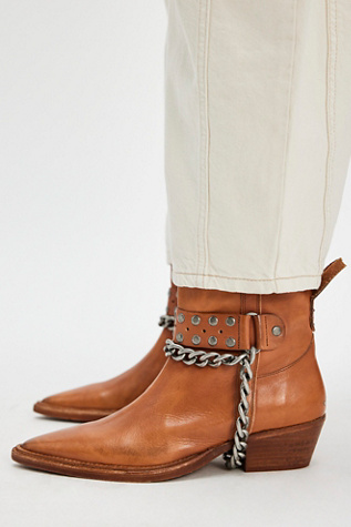 We The Free Aiden Chain Boots at Free People in Tan, Size: US 8