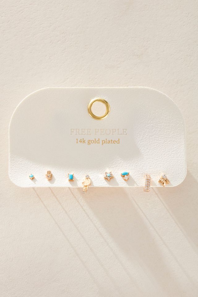 14k Gold Plated Davina Stud Set #1