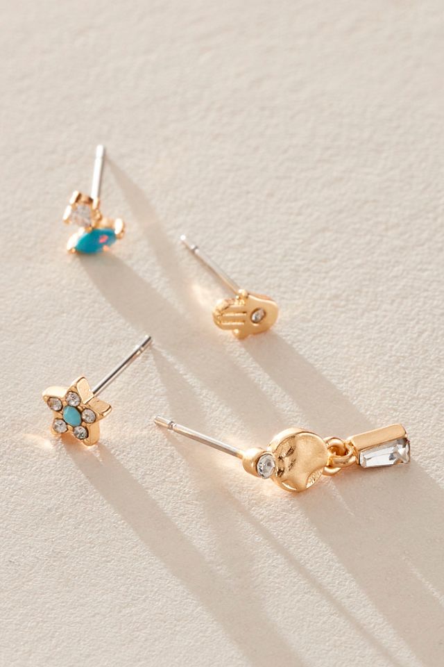 14k Gold Plated Davina Stud Set #2