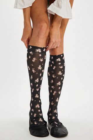 For Love & Lemons Floral Knee High Socks