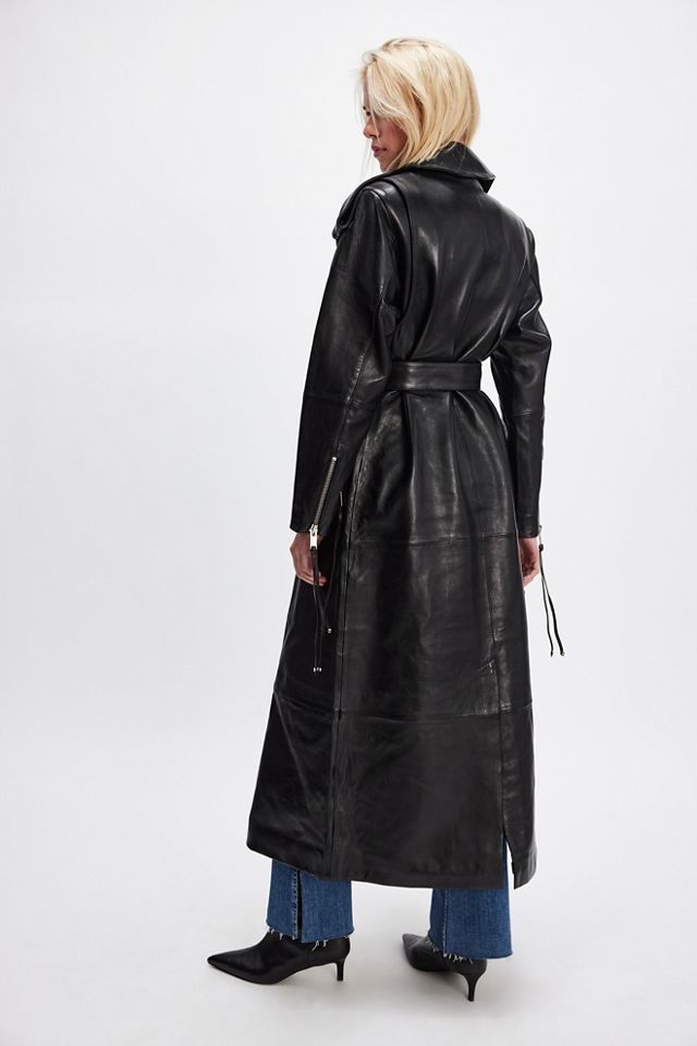 Knightley Leather Trench Coat #1