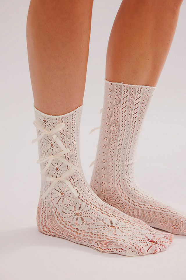 Bow Peep Mid Calf Socks #1