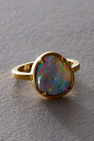 Atma Prema Black Opal Ring | Free People UK