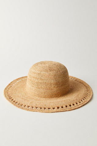 Isla Floppy Hat by San Diego Hat Co. at Free People in Natural