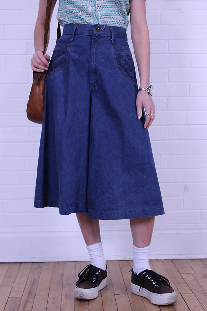 Vintage 1970s Culottes Selected By Wolf And Moon Vintage