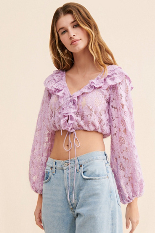 For Love & Lemons Tatiana Lace Blouse