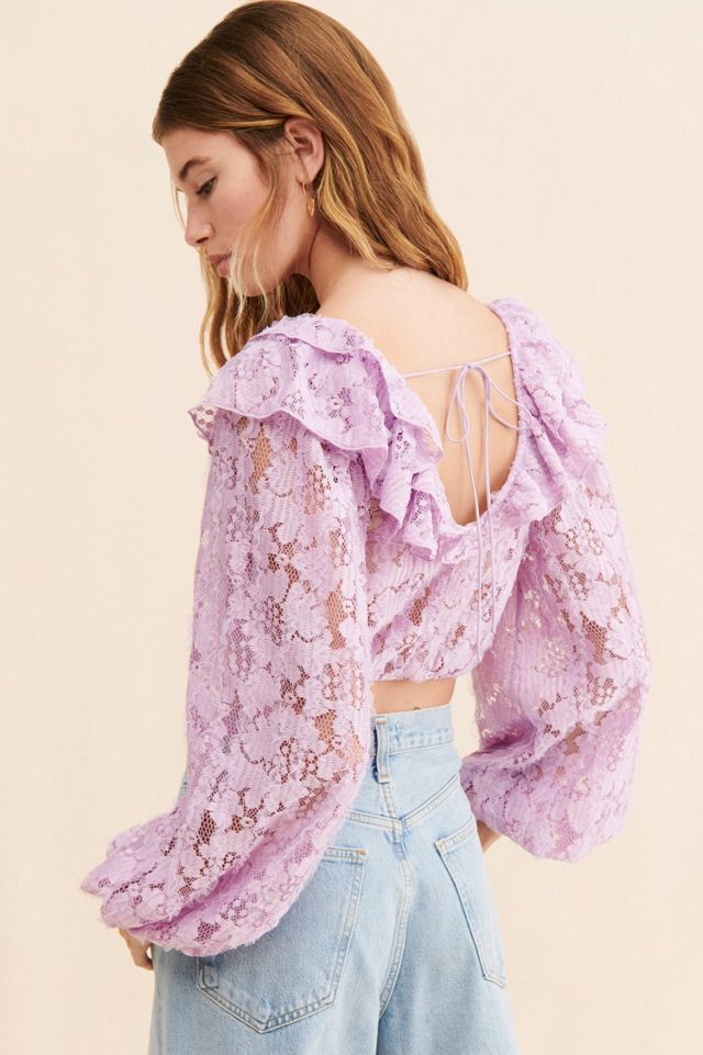 For Love & Lemons Tatiana Lace Blouse #1