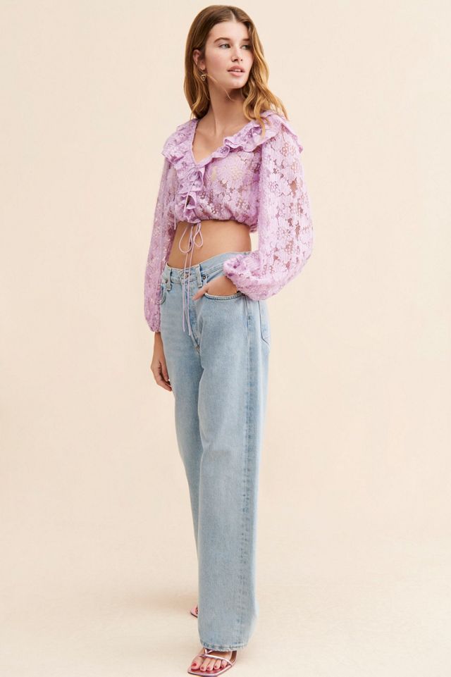 For Love & Lemons Tatiana Lace Blouse #3