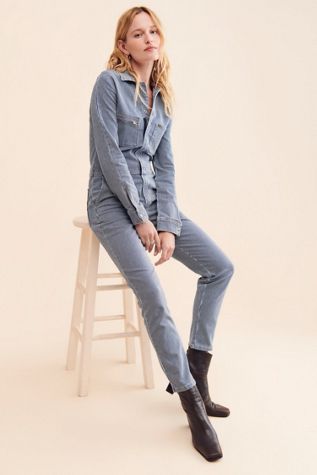 Lee Vintage Striped Fitted Unionalls