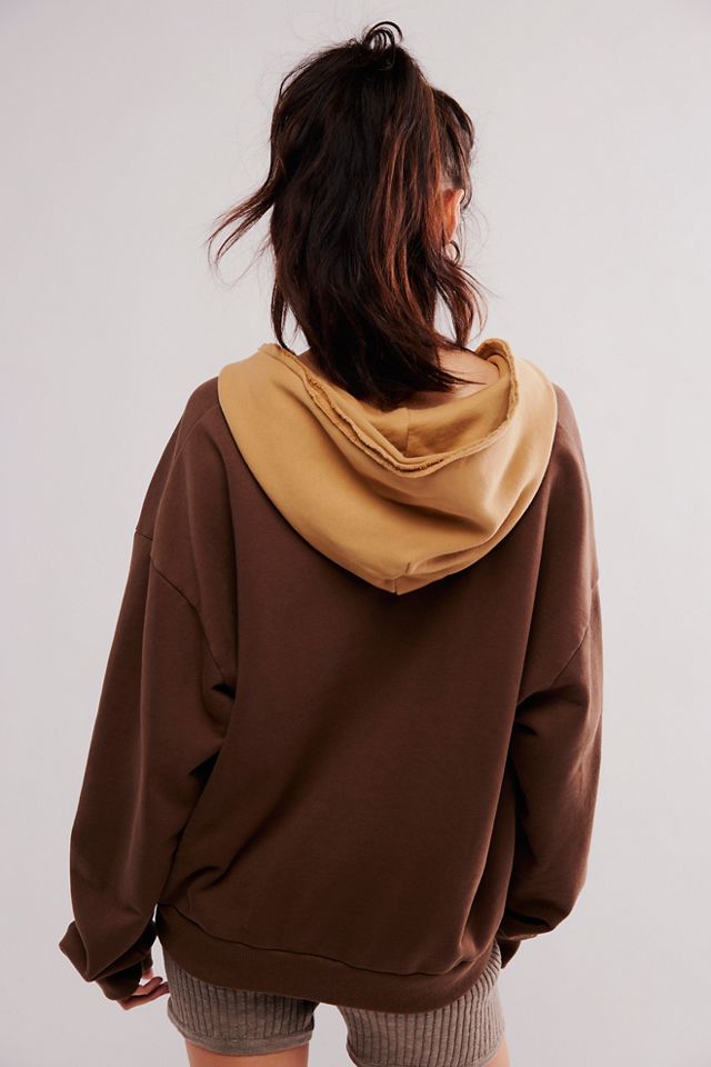 Found Quarter Zip Two Tone Hoodie #1